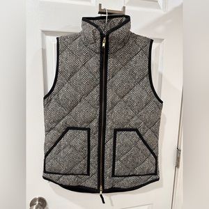 J crew down herringbone vest size XS